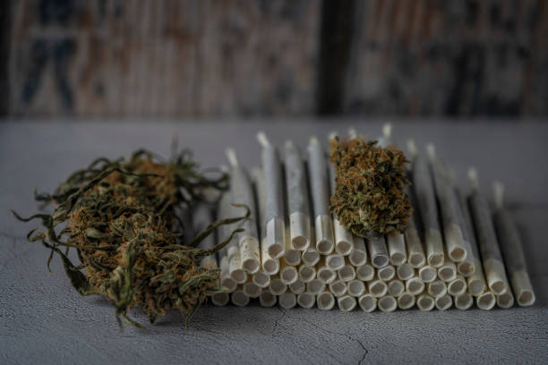 Cannabis joints.