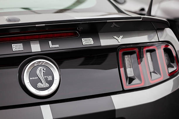 Shelby GT500 rear badging including the iconic Cobra snake badge